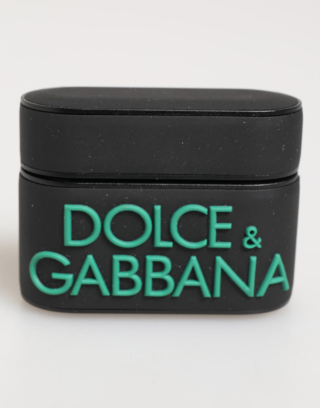 AirPods Case Accessoire Schwarz Minze Gummi Logo Geprägt