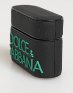 AirPods Case Accessoire Schwarz Minze Gummi Logo Geprägt