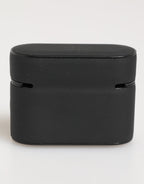 AirPods Case Accessoire Schwarz Minze Gummi Logo Geprägt