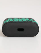 AirPods Case Accessoire Schwarz Minze Gummi Logo Geprägt