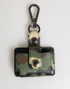 Multicolor Camouflage Leder Metall Zubehör Airpods Hülle