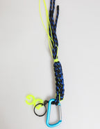 Multicolor Polyester Tape String DG Logo Keychain  Keyring