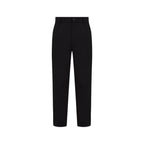 Black Recycled Cotton Chino Pants