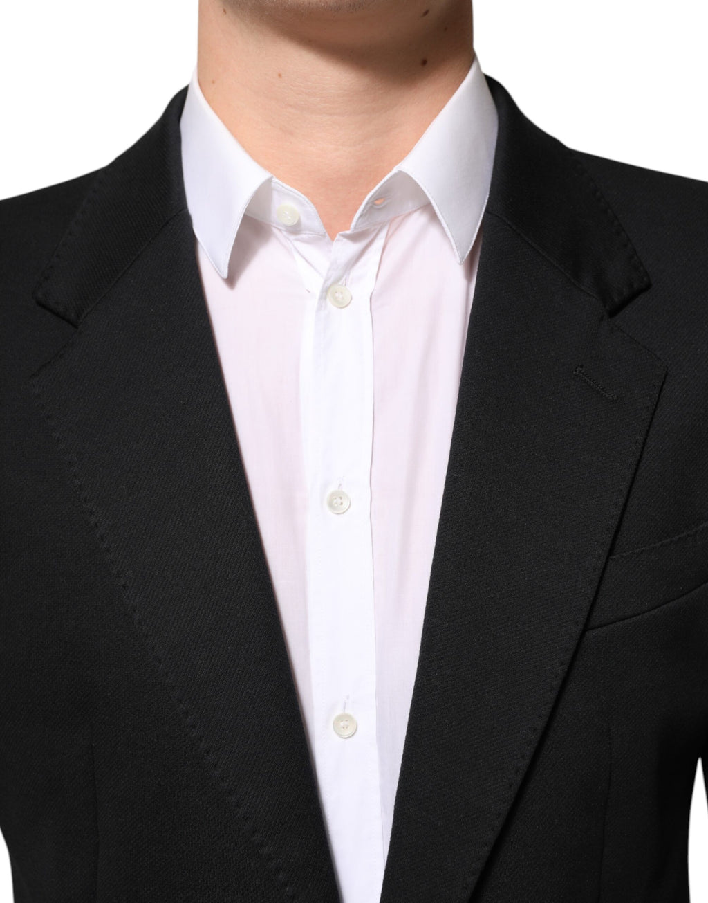 Dunkelblauer Baumwoll-Herrenblazer