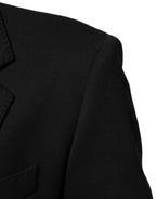 Dunkelblauer Baumwoll-Herrenblazer