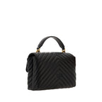 Black Calf Leather Bos Taurus Handbag