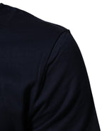 Dunkelblaues Baumwoll-T-Shirt für Herren mit DG-Logo-Print