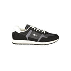 Schwarzer Polyurethan-Herrensneaker
