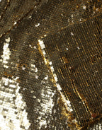 Gold Pailletten Langarm Minikleid