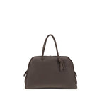 Handtasche aus braunem Kalbsleder vom Hausrind