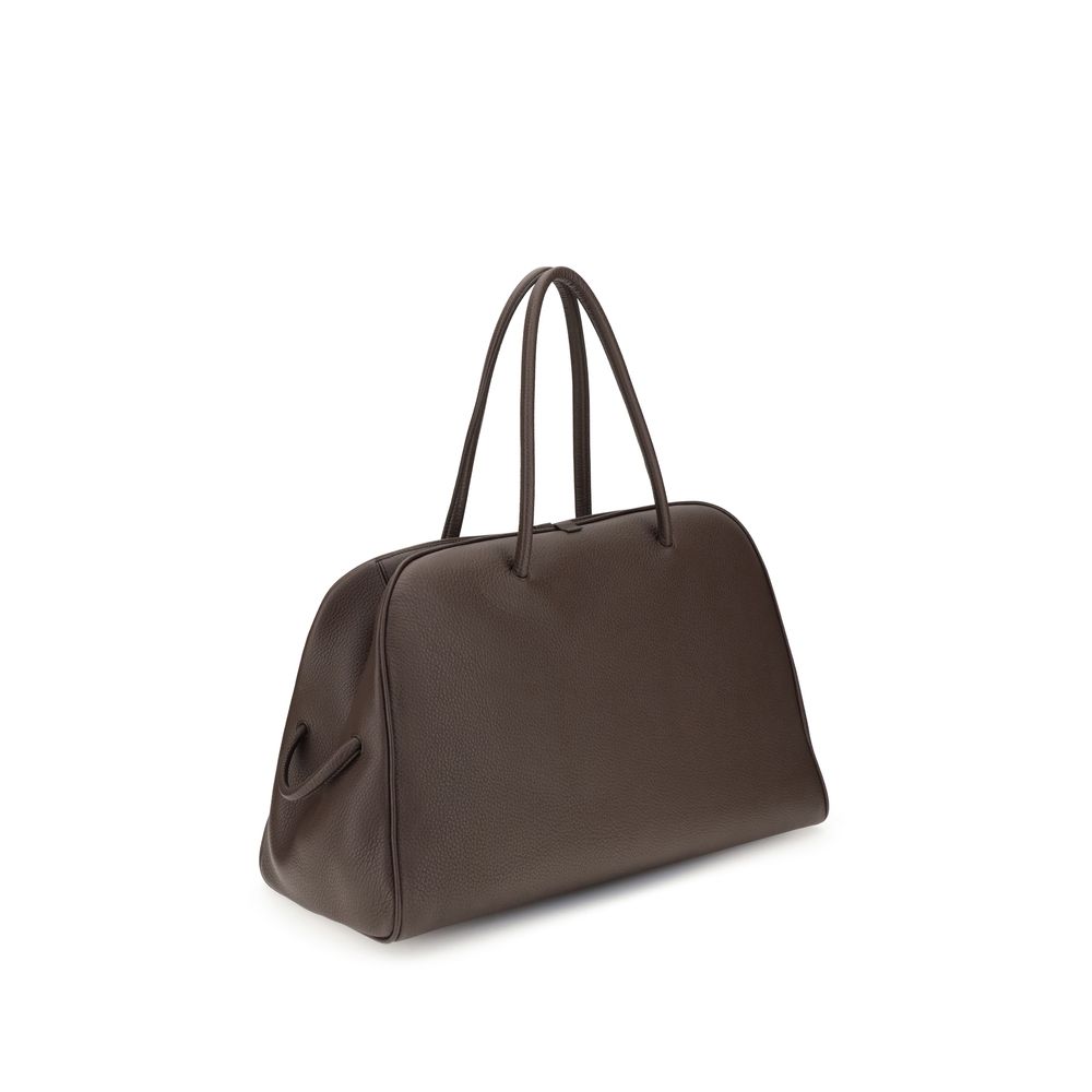 Handtasche aus braunem Kalbsleder vom Hausrind