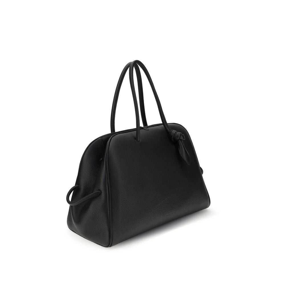Schwarze Handtasche aus Kalbsleder (Bos Taurus)