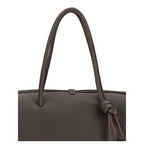 Handtasche aus braunem Kalbsleder vom Hausrind