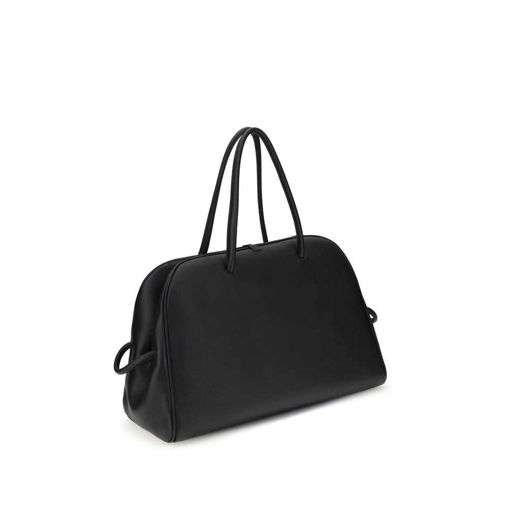 Schwarze Handtasche aus Kalbsleder (Bos Taurus)