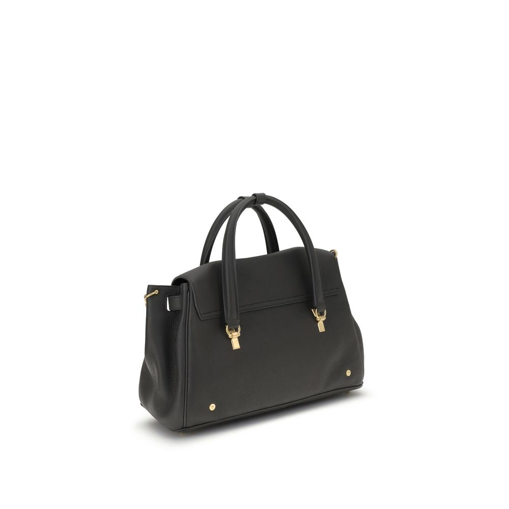 Borsa in pelle di vitello grigio Bos Taurus