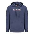 Herren-Kapuzenpullover aus blauer Baumwolle