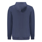 Herren-Kapuzenpullover aus blauer Baumwolle