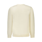 White Cotton Men Sweatshirt