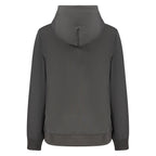 Black Cotton Women's Sweatshirt Hoodie