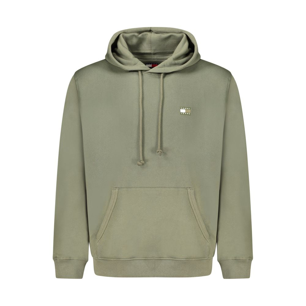 Grüner Baumwoll-Herren-Kapuzenpullover