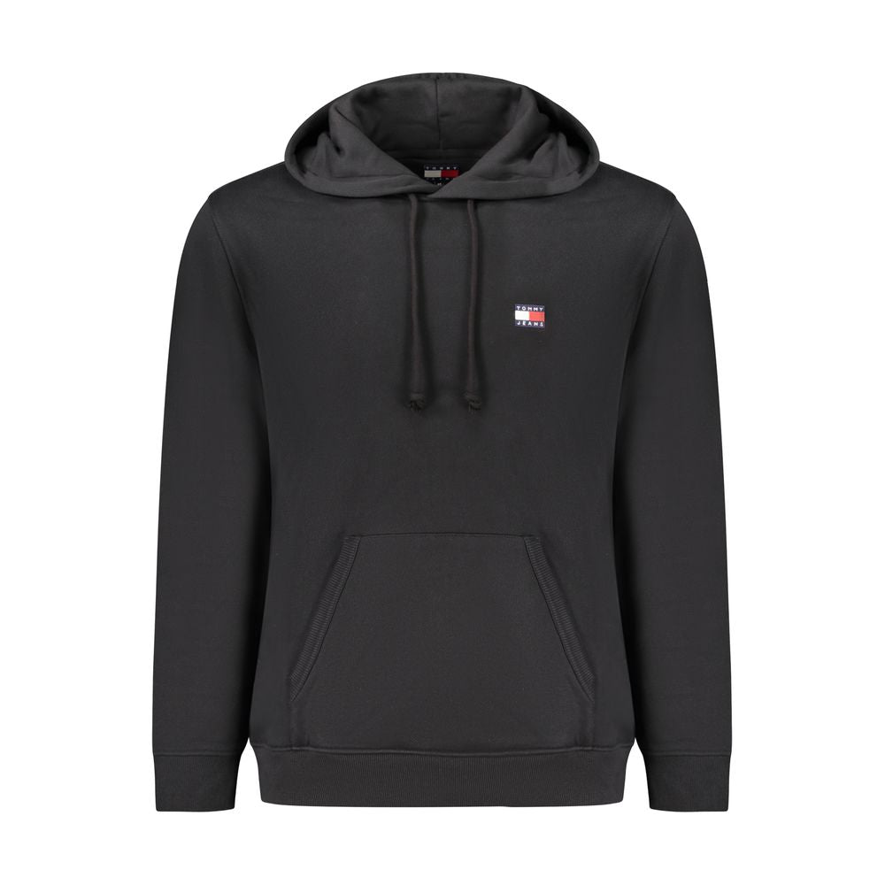 Herren-Kapuzenpullover aus schwarzer Baumwolle