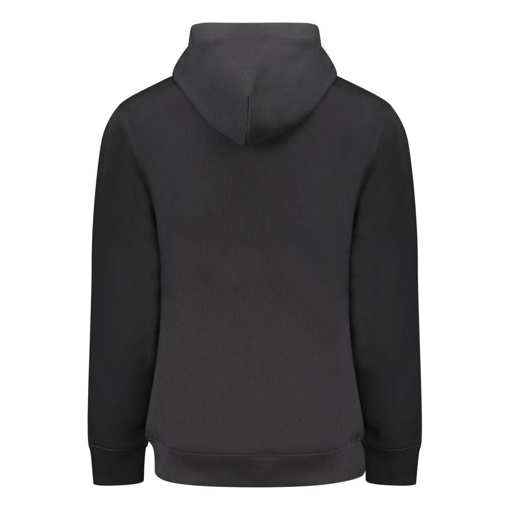 Herren-Kapuzenpullover aus schwarzer Baumwolle