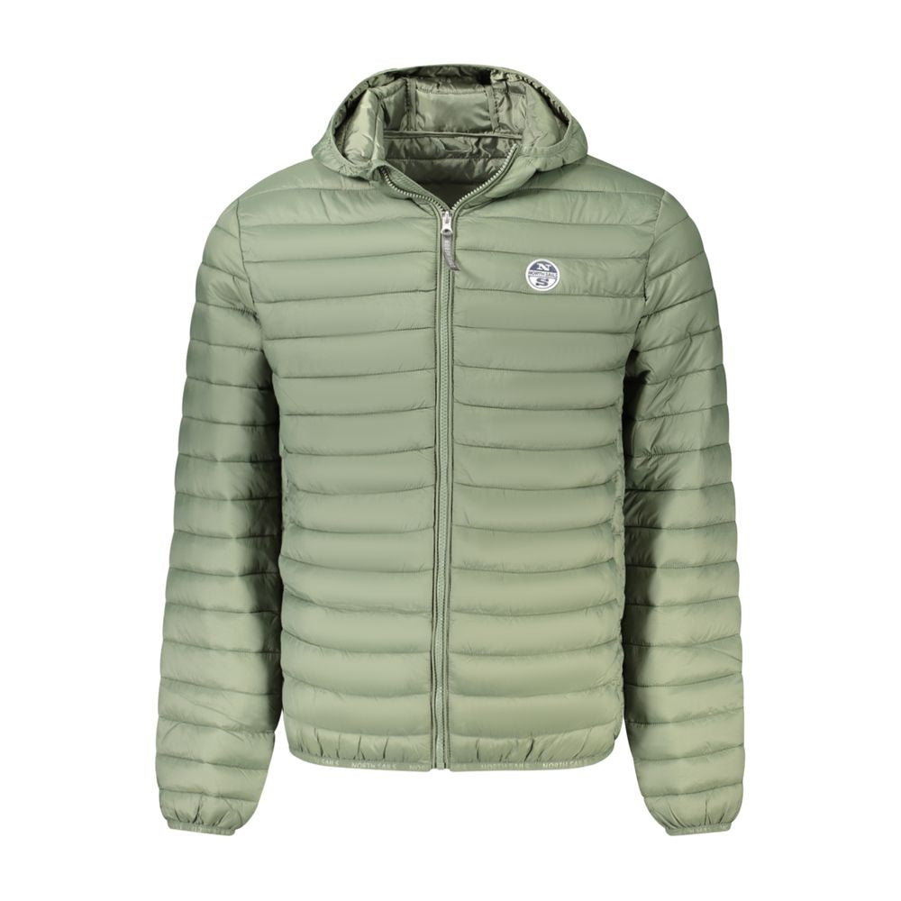 Grüne Polyamid Herrenjacke