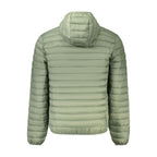 Grüne Polyamid Herrenjacke