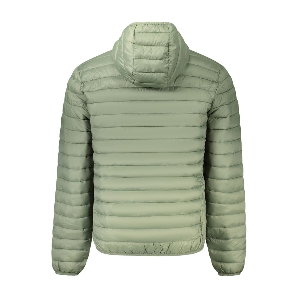 Grüne Polyamid Herrenjacke