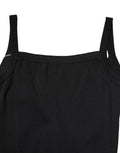 Black Square Neck Bodycon Ruched Mini Dress
