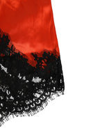 Red Silk Satin Lace Shorts Underwear