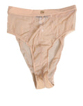 Beige Sheer Mesh High Waist Panty Underwear