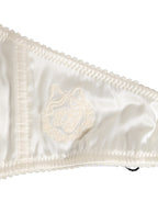 White Silk Satin Balconnet Lingerie Bra Underwear