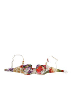Floral Print Semi Padded Balconette Bra Underwear