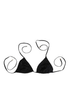 Black Embroidered Triangle Swimwear Underwear