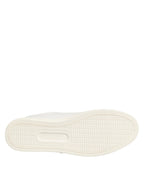 White Leather Sacred Heart Patch Sneakers Shoes