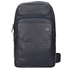 Borsa a tracolla in pelle blu
