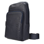 Borsa a tracolla in pelle blu