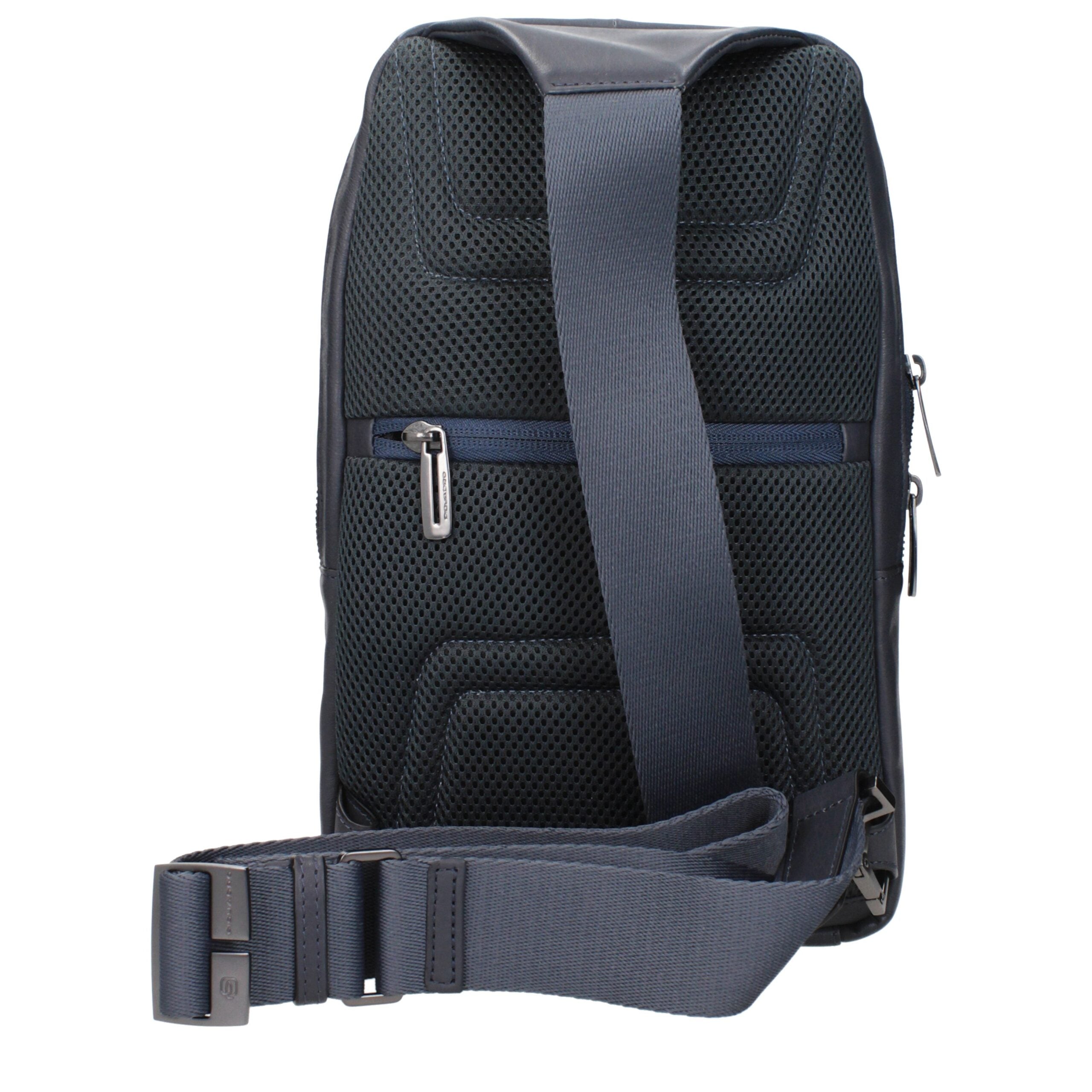 Borsa a tracolla in pelle blu