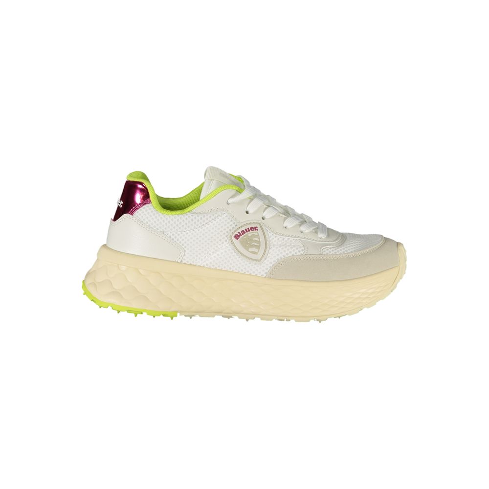 White Polyurethane Women's Sneaker
