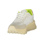 White Polyurethane Women's Sneaker