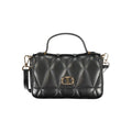 Black Polyurethane Women's Shoulder Bag