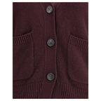 Purple Cashmere Cardigan