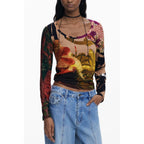 Marrone Viscosa Women T-Shirt