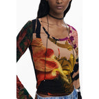 Marrone Viscosa Women T-Shirt