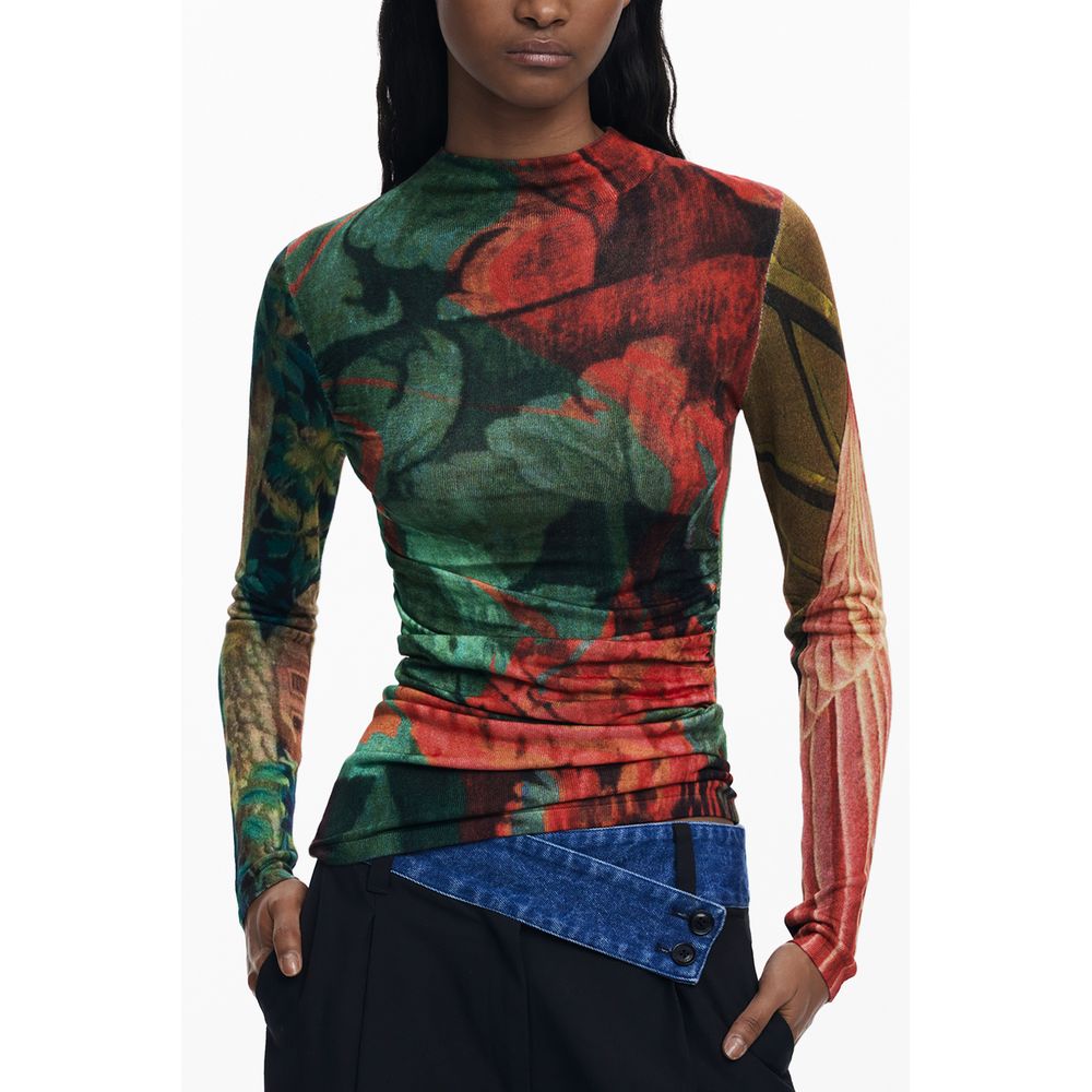 Maglia verde in viscosa