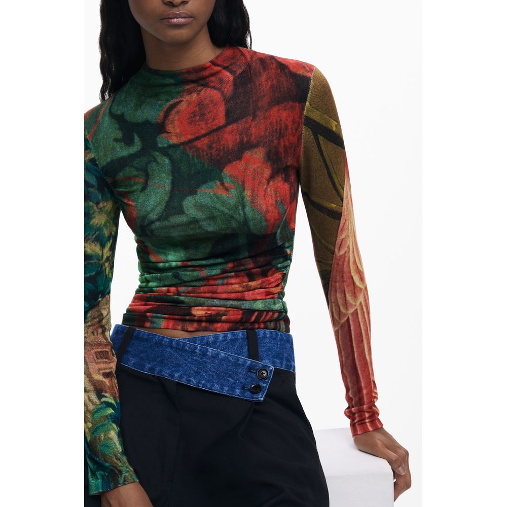 Maglia verde in viscosa