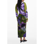 Verde Polyester Women Skirt with Elastic Waist