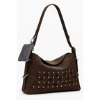 Braune Damenhandtasche aus Polyurethan