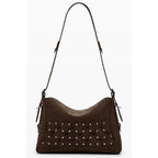 Braune Damenhandtasche aus Polyurethan